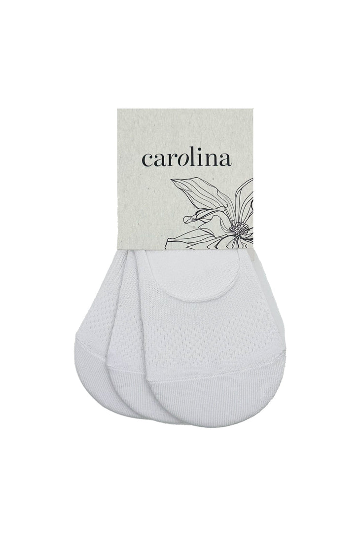 Carolina No Show Socks Set of 3 White Sock