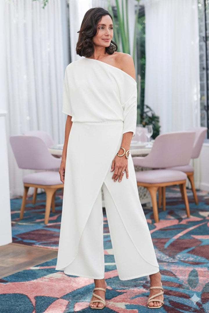 Claudette Off Shoulder Top White- Pre order Tops