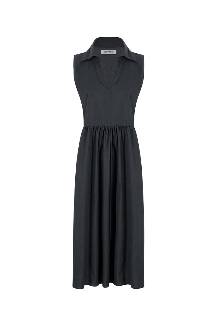 Emme Collared Dress Black-Pre Order Dress