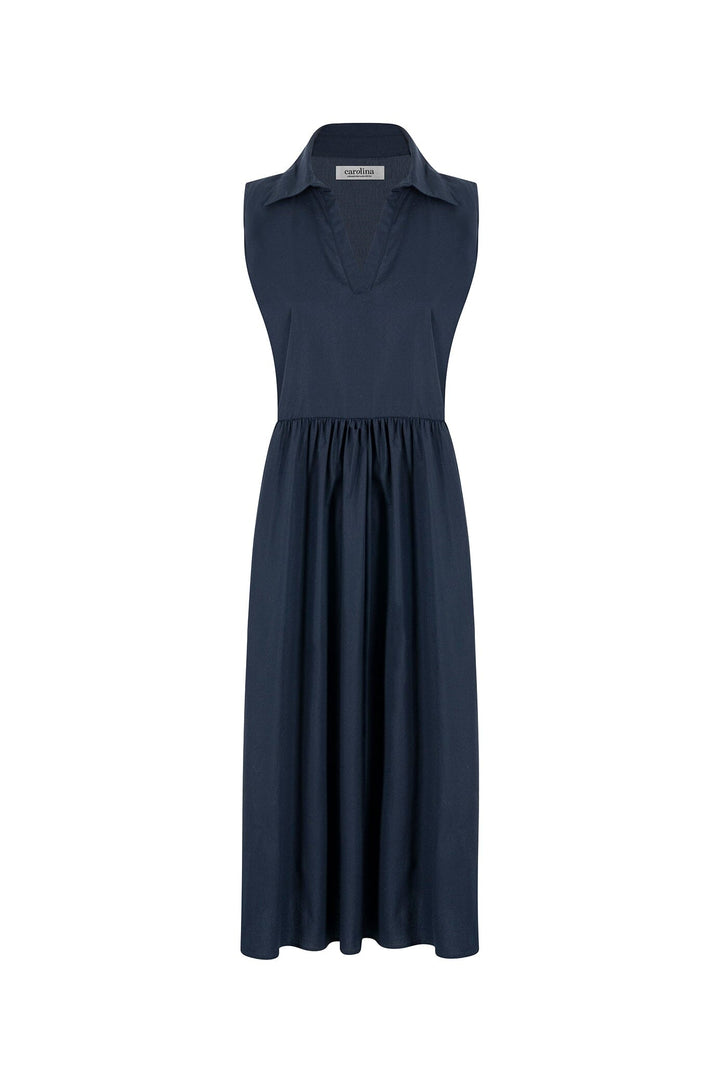 Emme Collared Dress Navy Dress