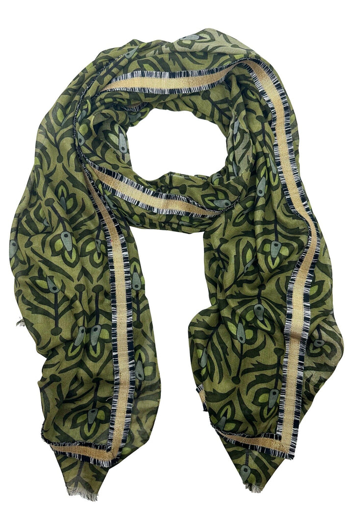 Evelina Modal Scarf Olive Scarves