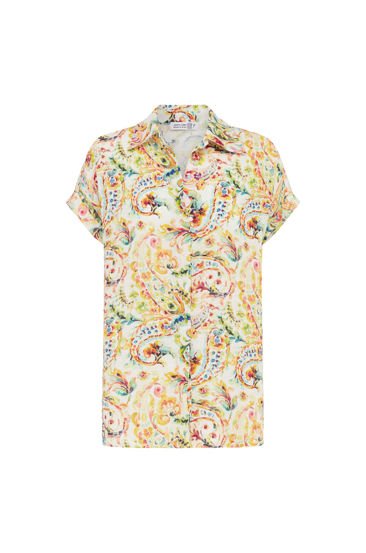 Everleigh Floral Linen Top Tops