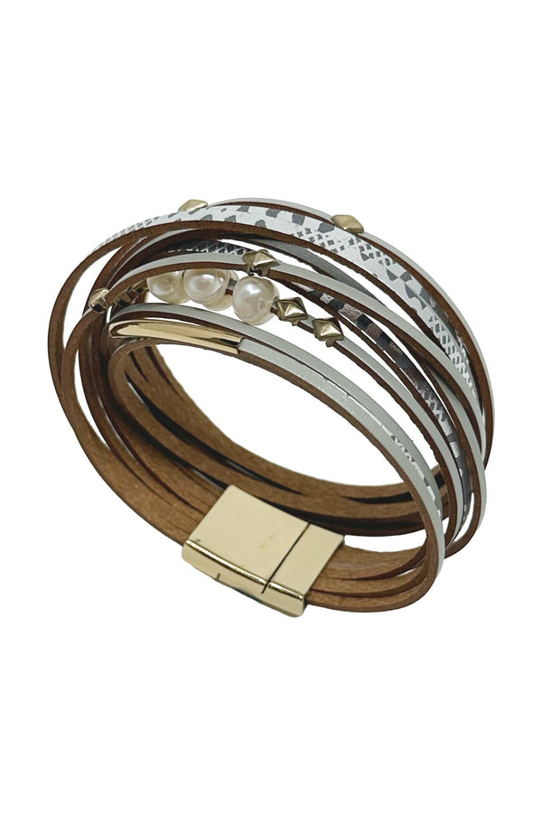 Fabiola Wrap Bracelet Silver Bracelet