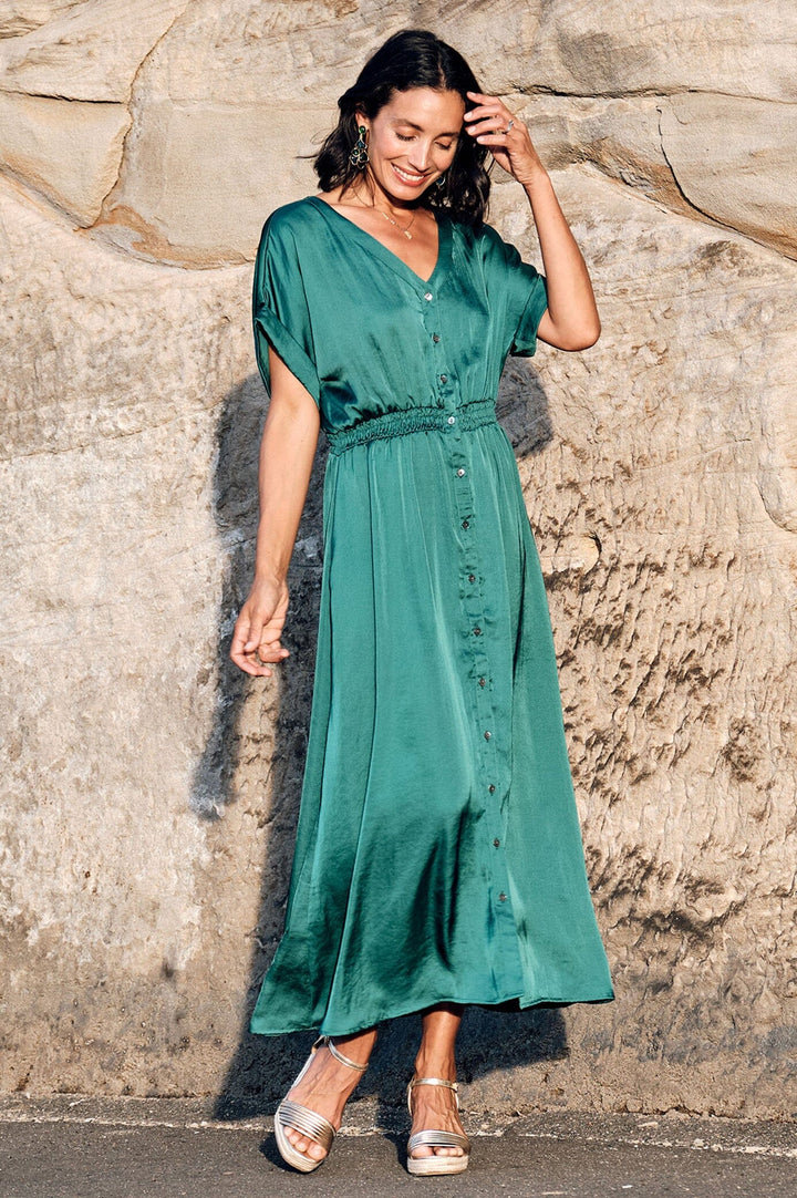 Georgina Dress Emerald Dress