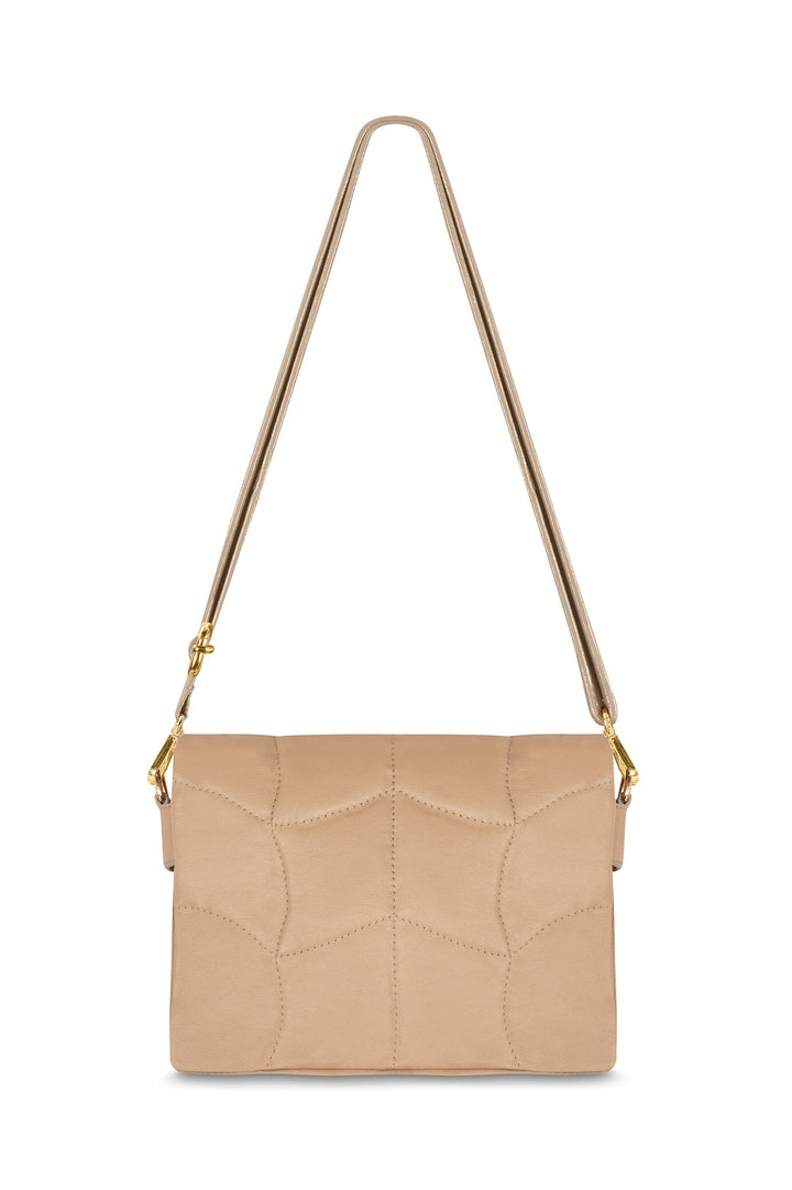 Giorgia Leather Handbag Nude Leather