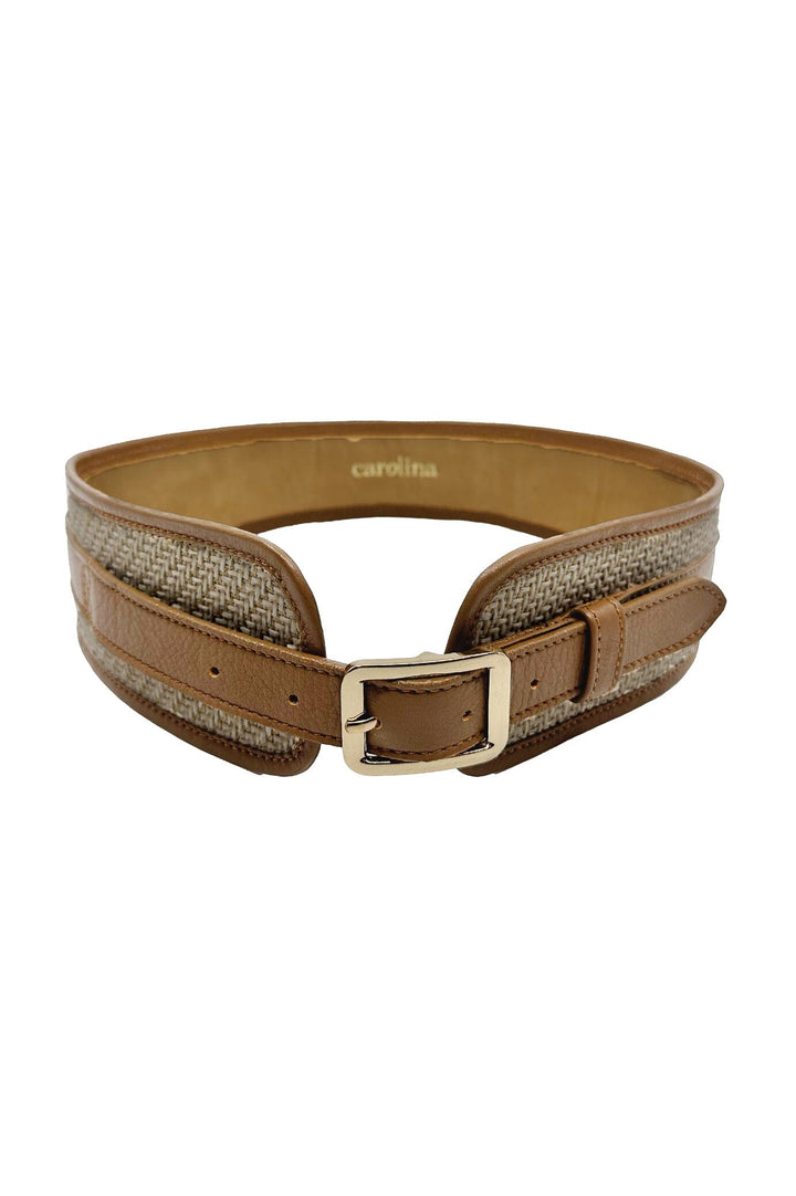 Jaya Elasticised Belt Tan Belts