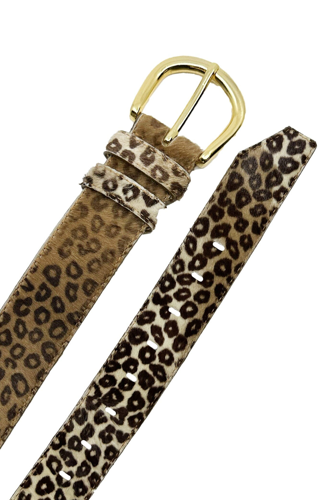 Jeans Belt Cowhide Leather Leopard Belts