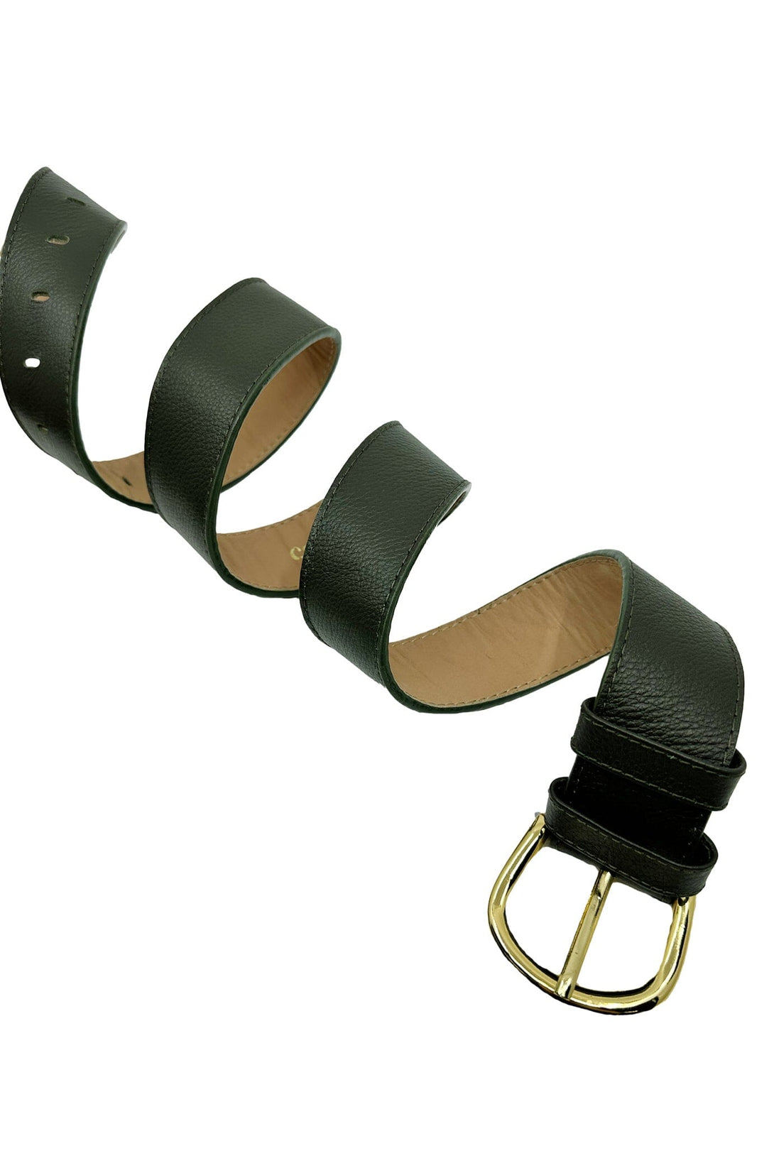 Jeans Belt Olive Soft Leather Belts