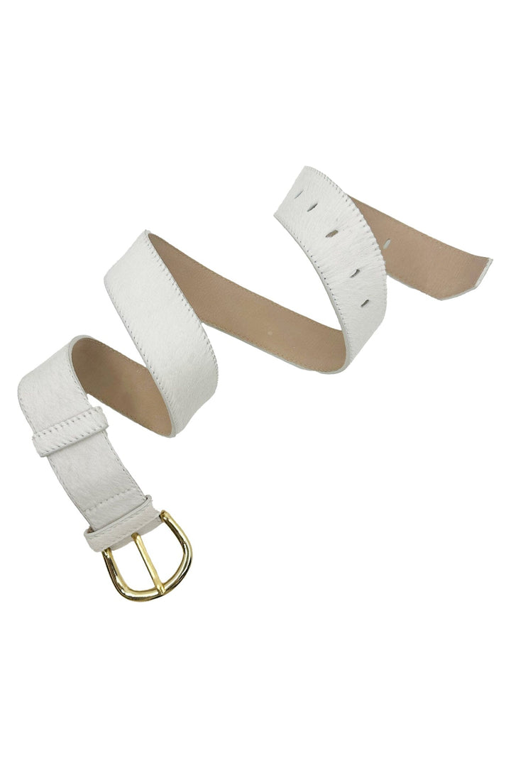 Jeans Belt White Cowhide Belts