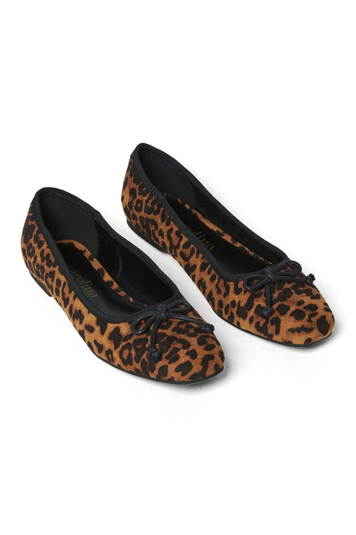 Lenora Ballet Flats Animal Print- Pre Order Shoes