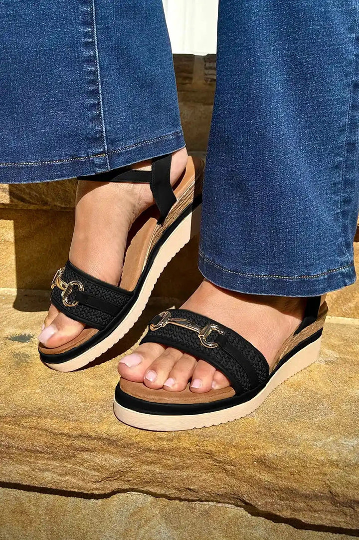 Leandra Wedges Black- Pre Order Shoes