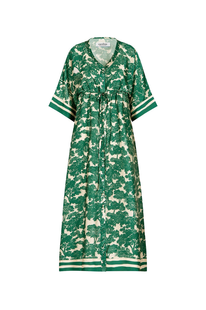 Lisa Short Sleeve Dress Emerald Dress