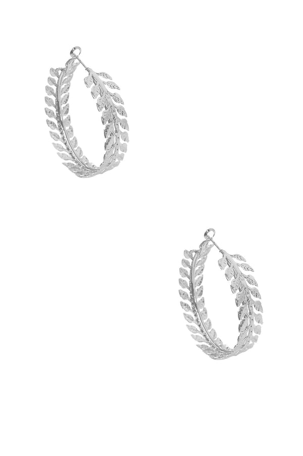 Madelina Hoop Earrings Silver Earrings