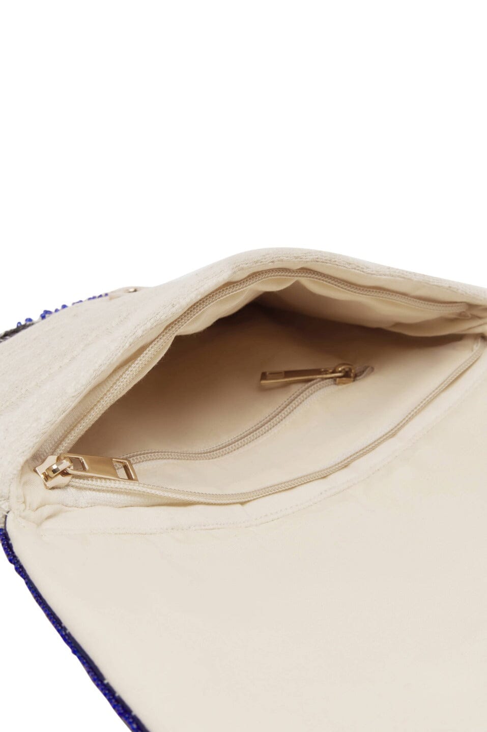 Marina Sequinned & Beaded Crossbody Clutch Bag Navy Handbags