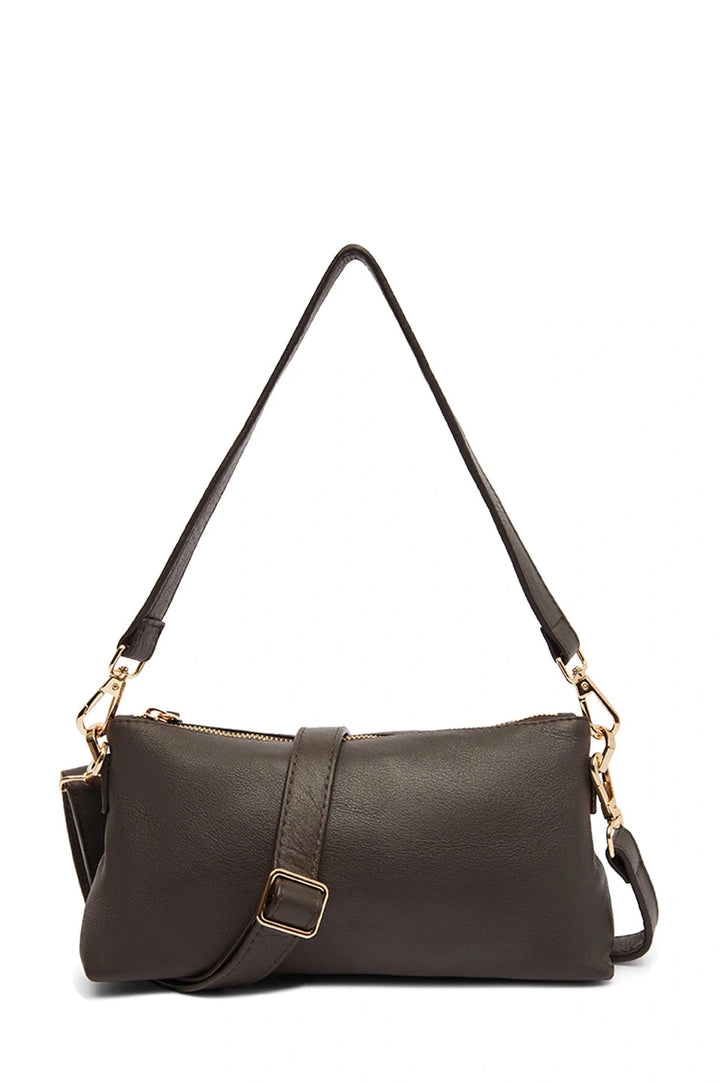 Marisol Leather Shoulder Bag Chocolate Leather