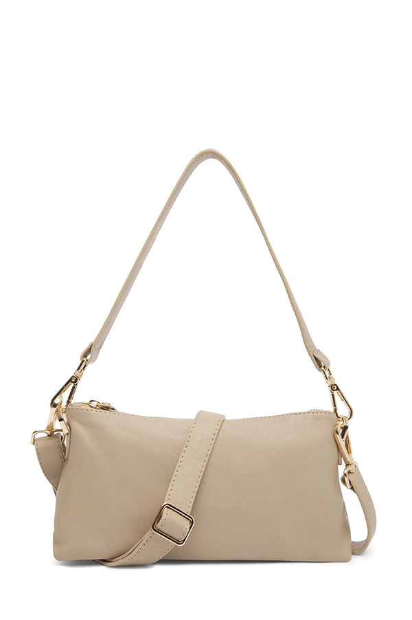 Marisol Leather Shoulder Bag Nude Leather