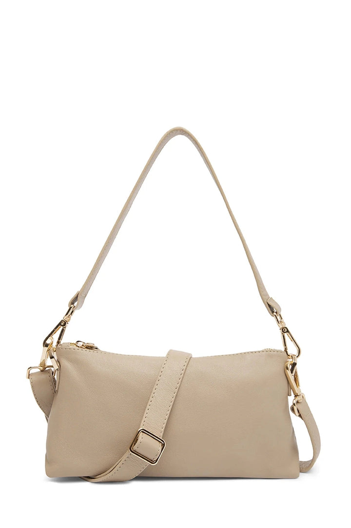 Marisol Leather Shoulder Bag Nude Leather