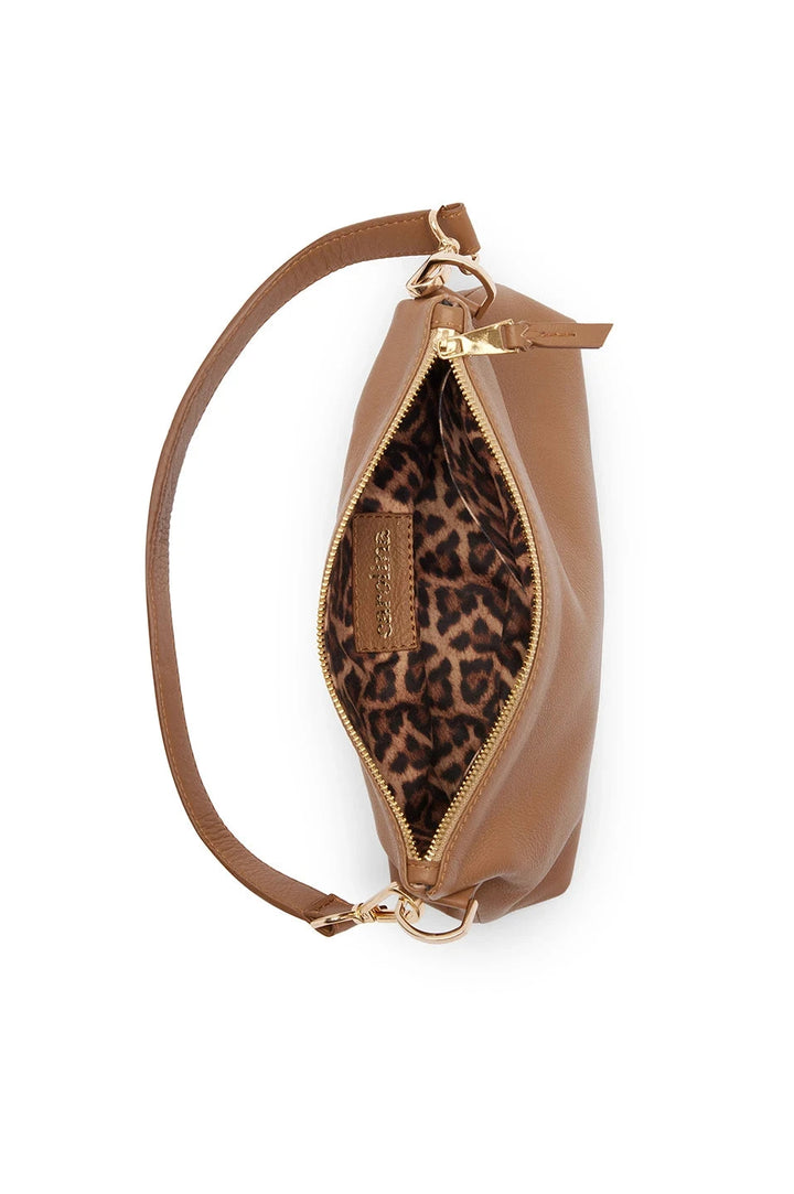 Marisol Leather Shoulder Bag Tan Leather