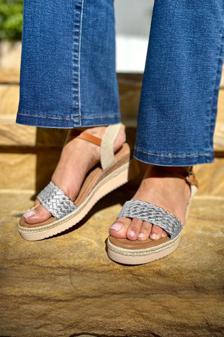 Nila Wedges Silver- Pre Order Shoes