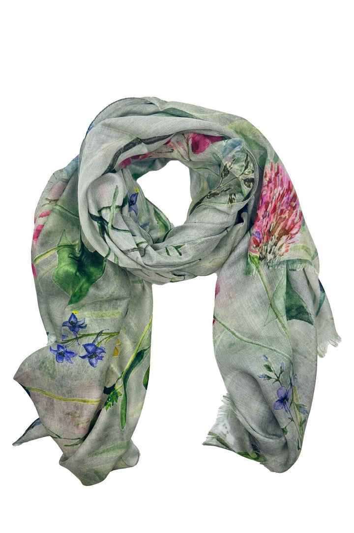 Naya Floral Modal Scarf Aloe Modal Scarf