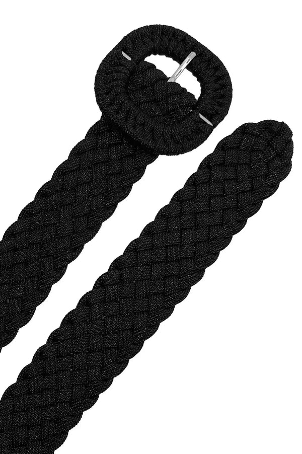 Ornela Plaited Belt Black Belts