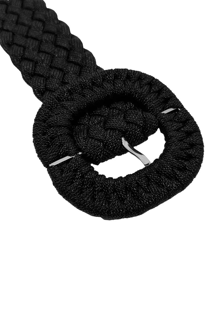 Ornela Plaited Belt Black Belts