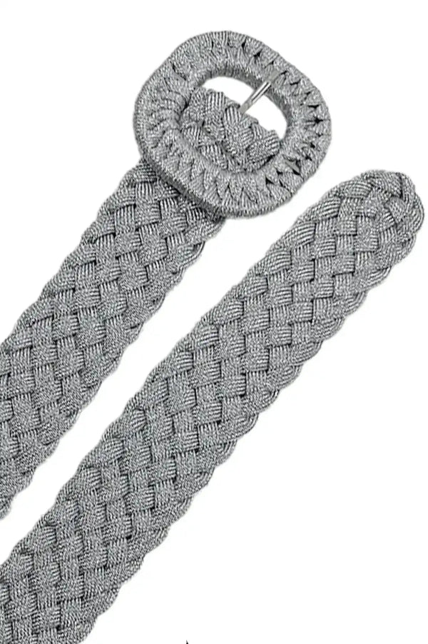 Ornela Plaited Belt Silver Metallic Belts