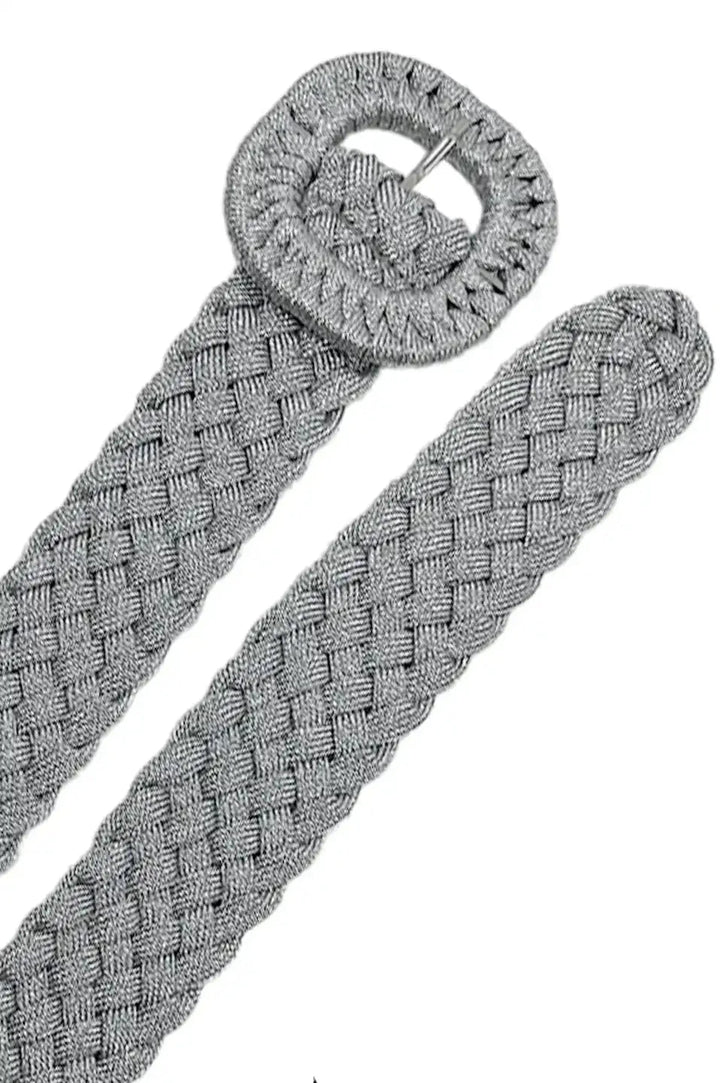 Ornela Plaited Belt Silver Metallic Belts