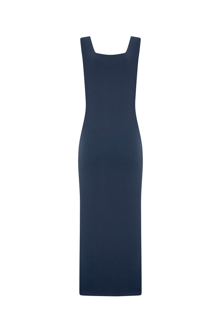 Portofino Sleeveless Midi Dress Navy Dress