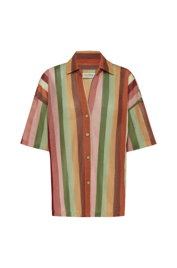 Quinn Short Sleeve Collared Top Tops