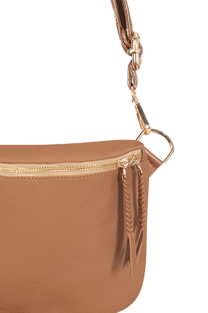 Ramona Leather Handbag Tan Crossbody Bag