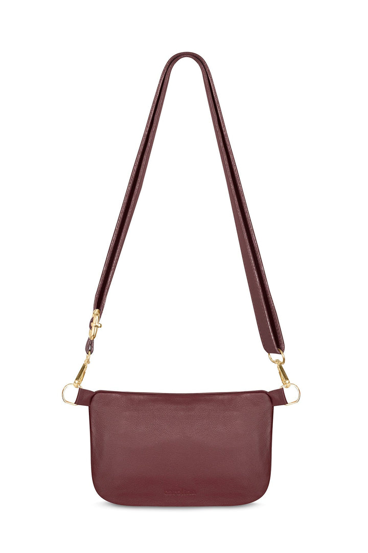 Ramona Leather Handbag Burgundy Leather