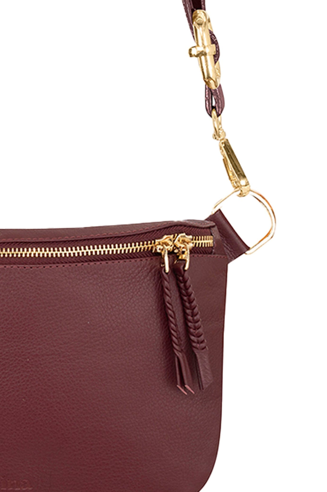 Ramona Leather Handbag Burgundy Leather