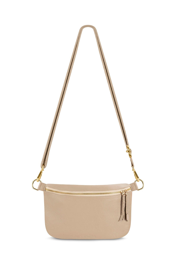 Ramona Leather Handbag Nude Crossbody Bag