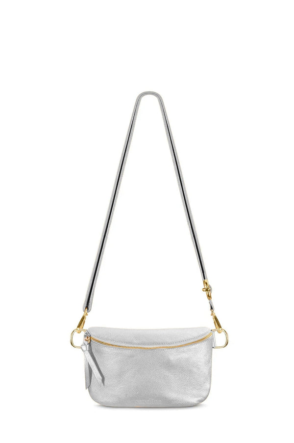 Ramona Small Leather Handbag Silver Leather