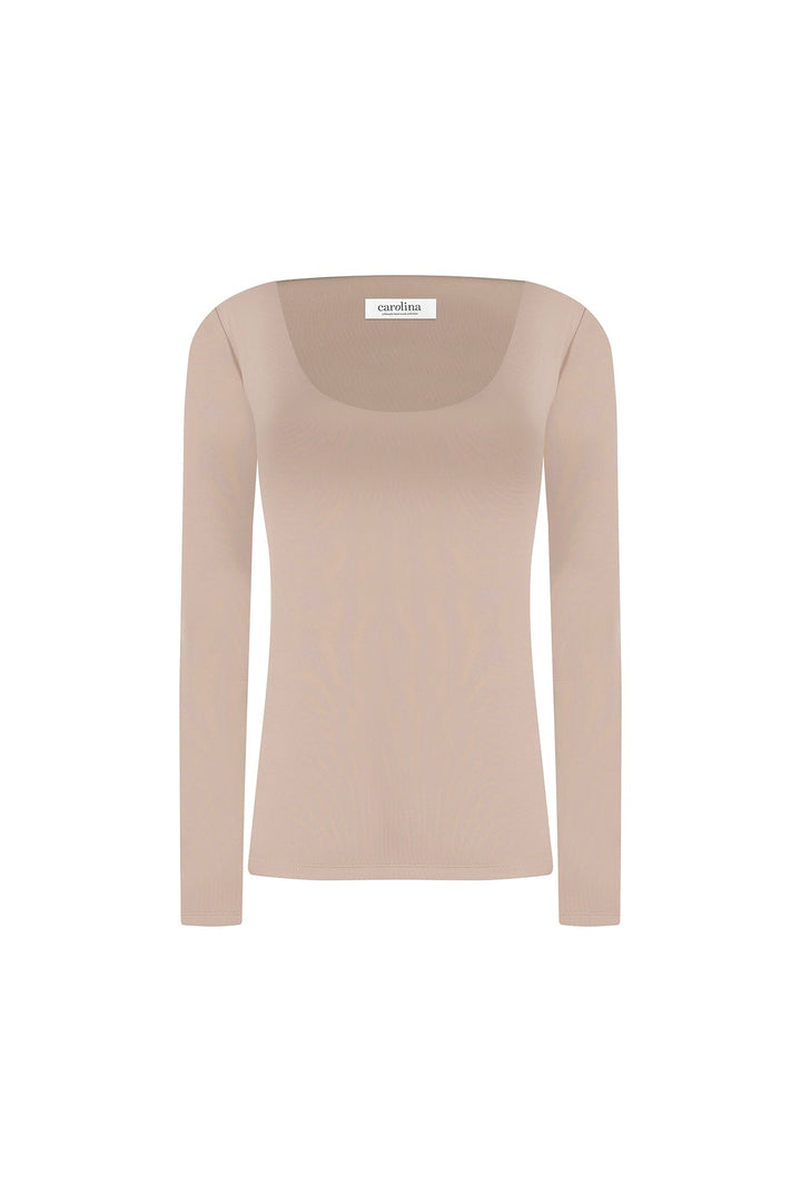 Lina Long Sleeve Top Mocha Mousse - Pre Order Tops