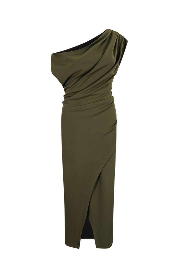 Roslyn Dress Military Green Dress