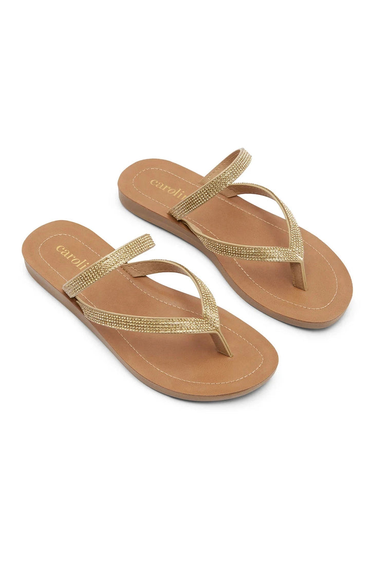 Samos Slides Gold Shoes