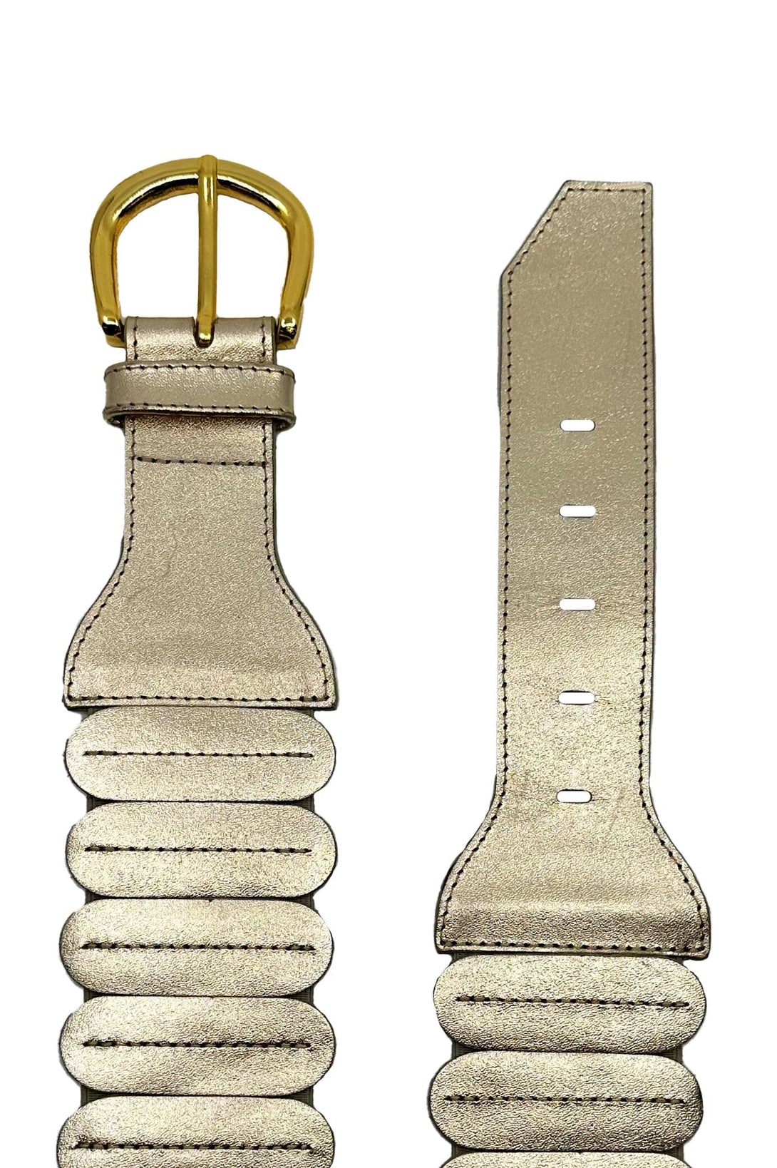 Tatiana Elasticated Belt Gold Belts