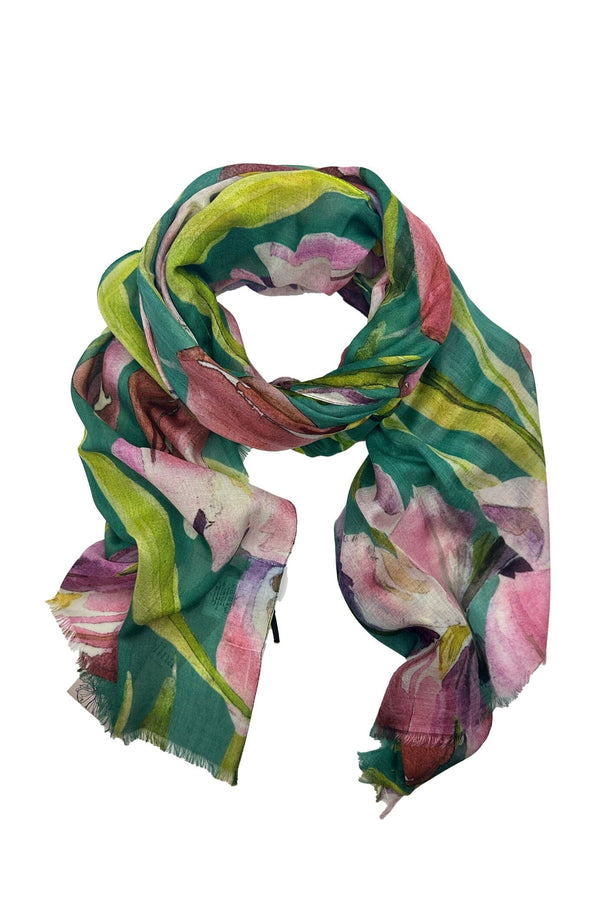 Tulip Modal Scarf Green Modal Scarf