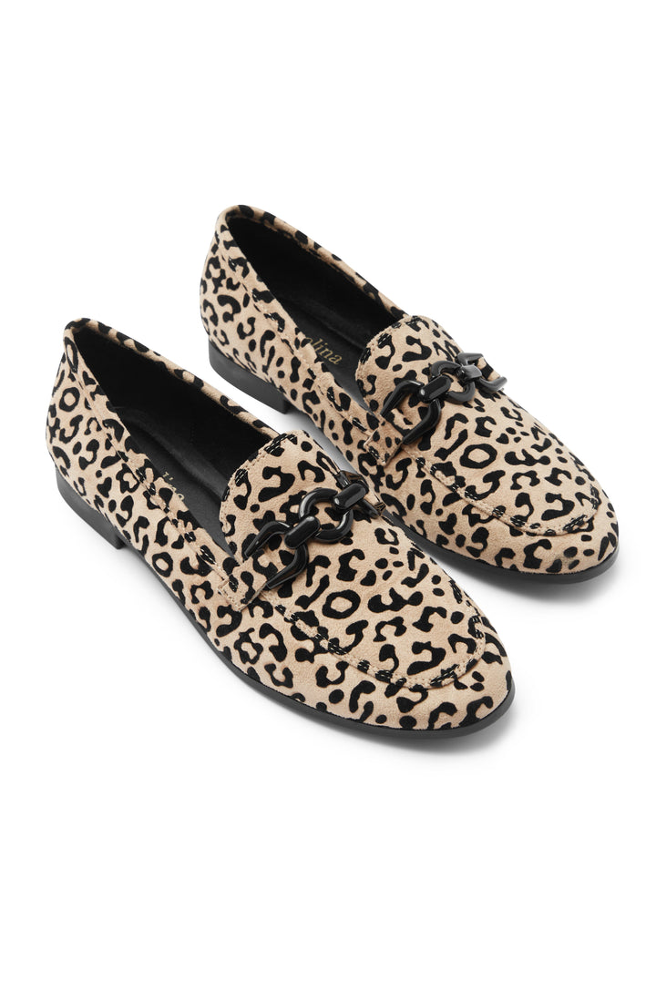 Virginia Loafers Animal Print Shoes