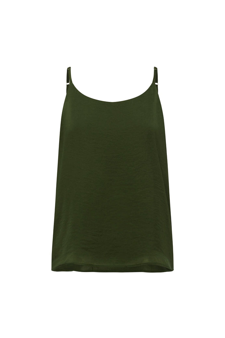 Ana Camisole Top Olive Tops