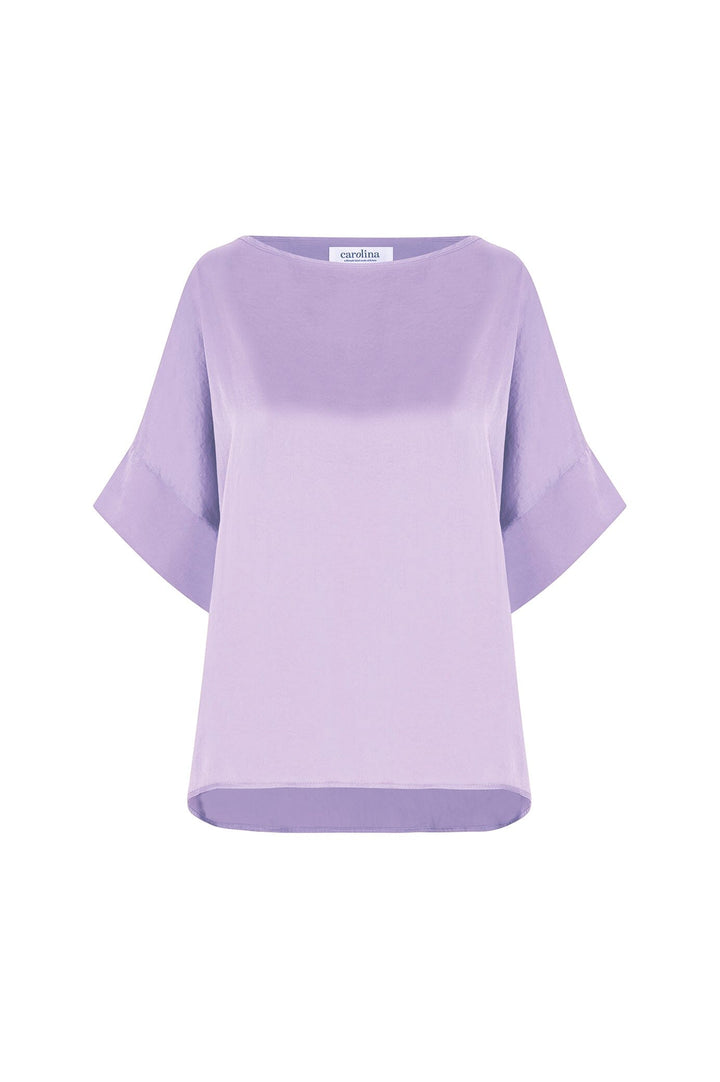 Bianca Short Sleeve Top Lavender Tops