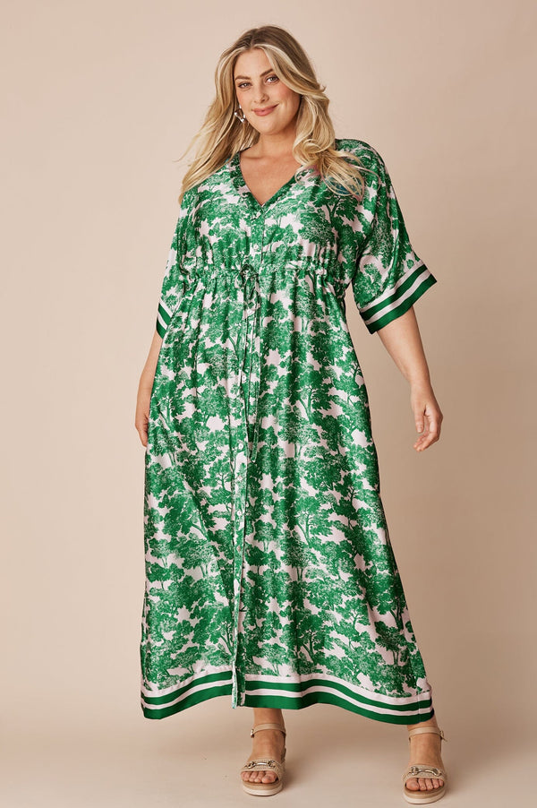 Lisa Short Sleeve Dress Emerald Dress