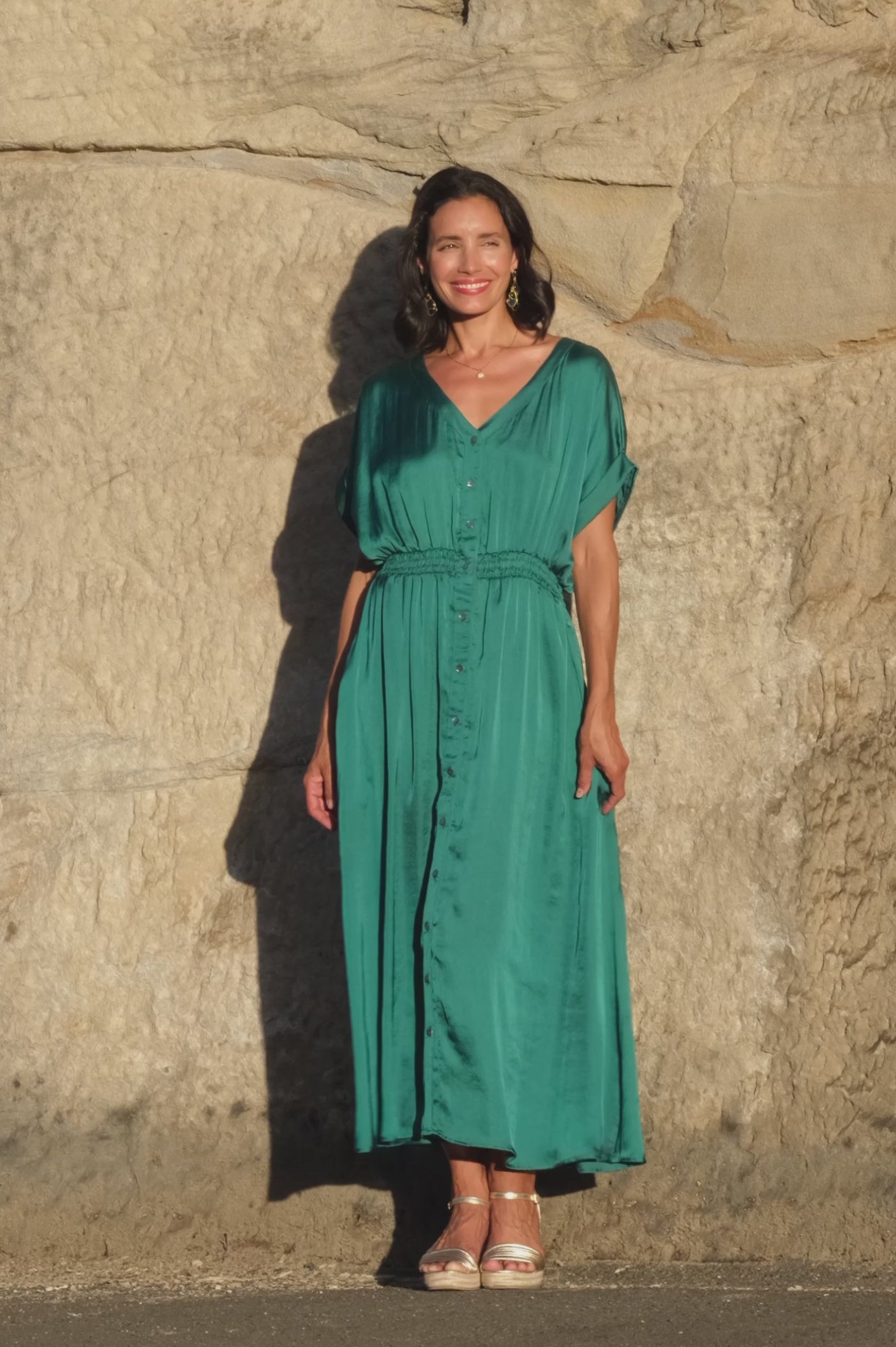Georgina Dress Emerald