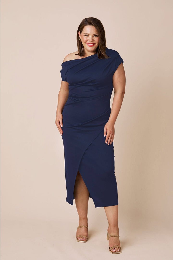 Roslyn Dress Navy Dress