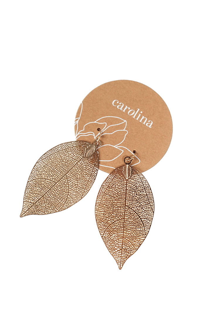 Laurel Leaf Earrings Gold Earrings