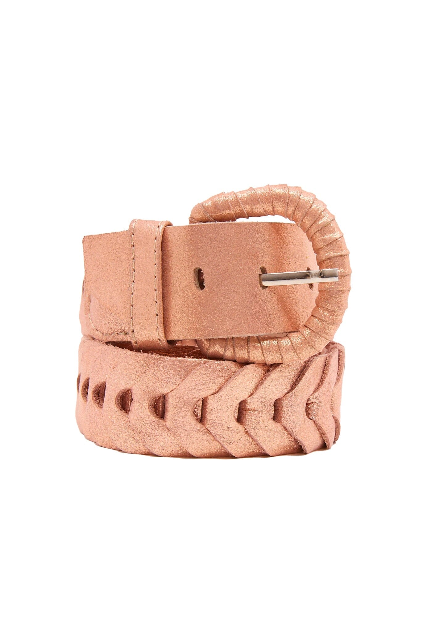 Gold clearance plaited belt