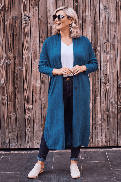 Teal cardigan outfit sales