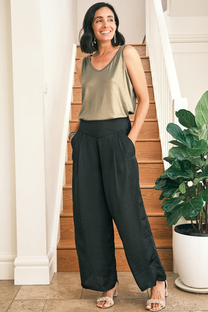 Wide Leg Pants Black